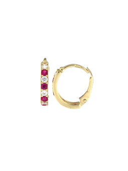 Yellow gold hoop earrings BGR01-03-23