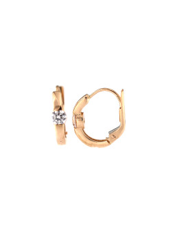 Rose gold zirconia earrings BRA04-04-19