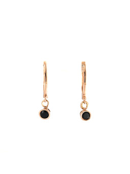 Rose gold zirconia earrings BRA01-J-06