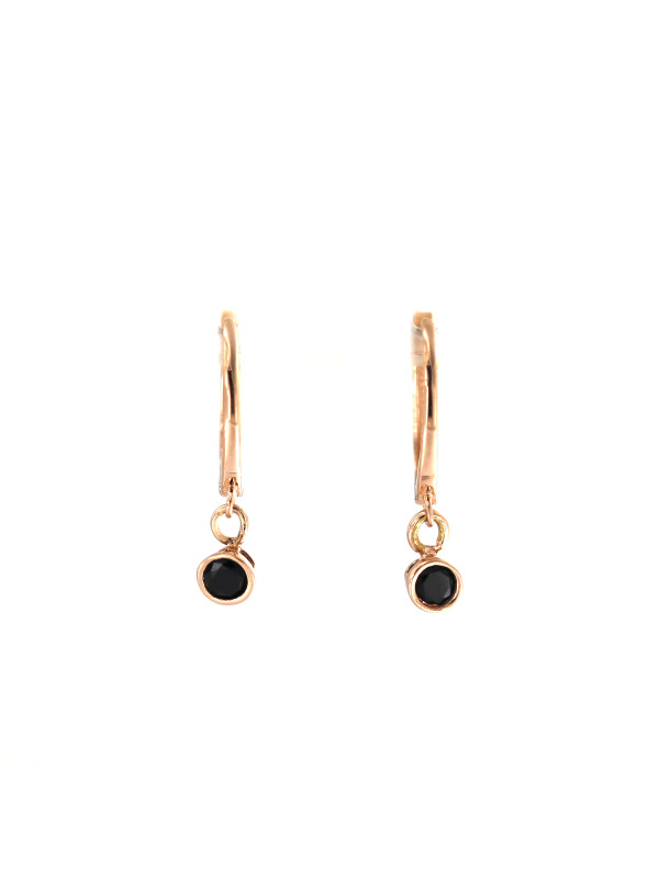 Rose gold zirconia earrings BRA01-J-06