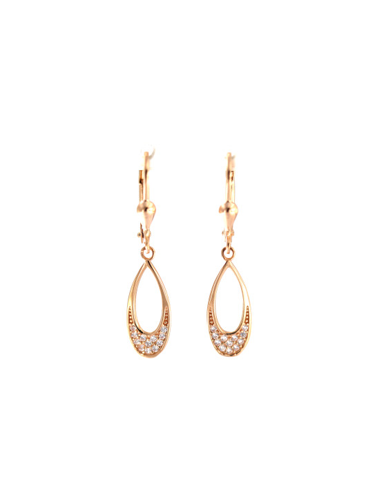 Rose gold drop earrings BRA05-02-32
