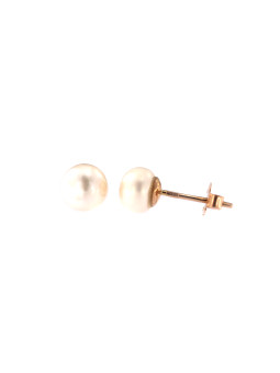 Rose gold pearl earrings BRP01-05-16