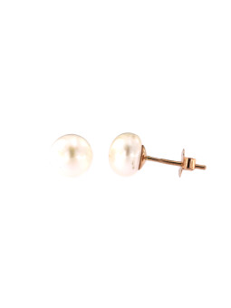Rose gold pearl earrings BRP01-05-18