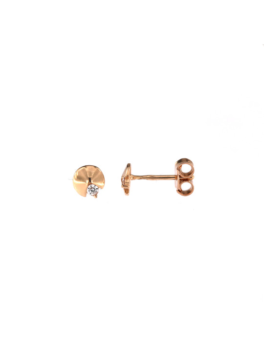 Rose gold stud earrings BRV04-01-16