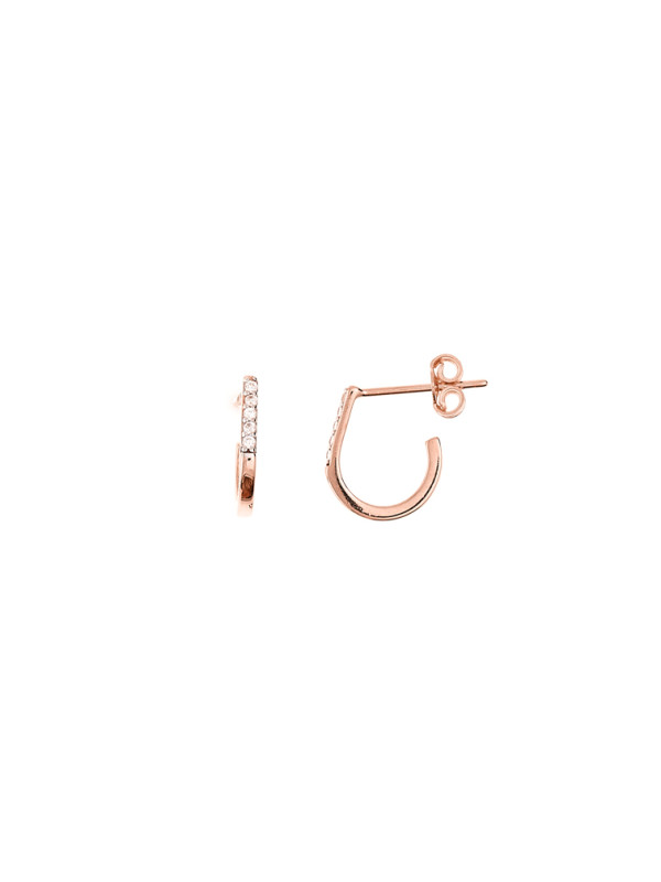Rose gold pin earrings BRV08-06-15