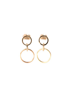 Rose gold pin earrings BRV11-07-02