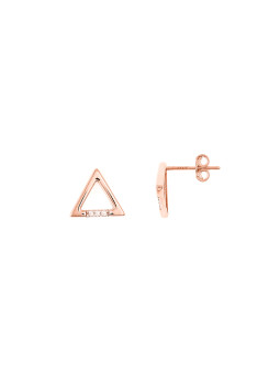 Rose gold pin earrings BRV12-04-02