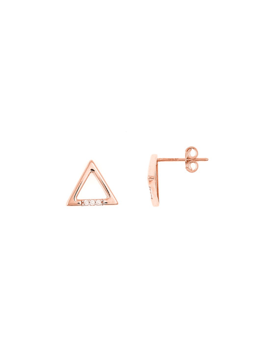 Rose gold pin earrings BRV12-04-02