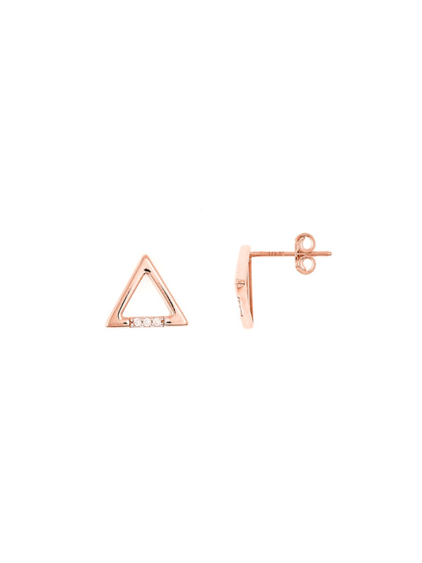 Rose gold pin earrings BRV12-04-02