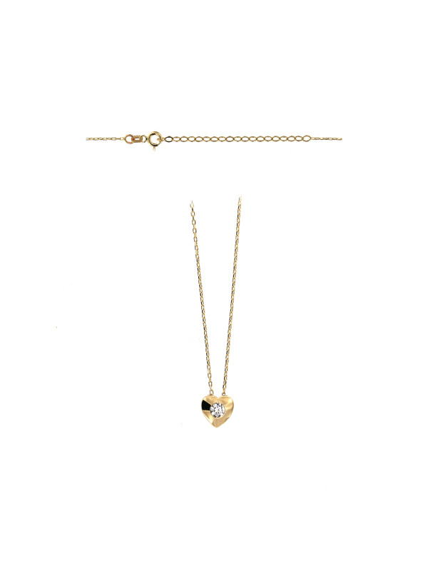 Yellow gold pendant necklace CPG03-15