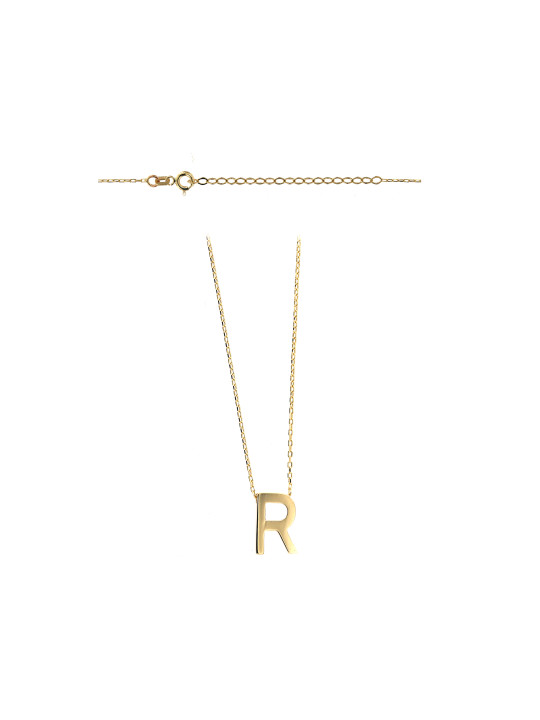 Yellow gold pendant necklace CPG12-R-01