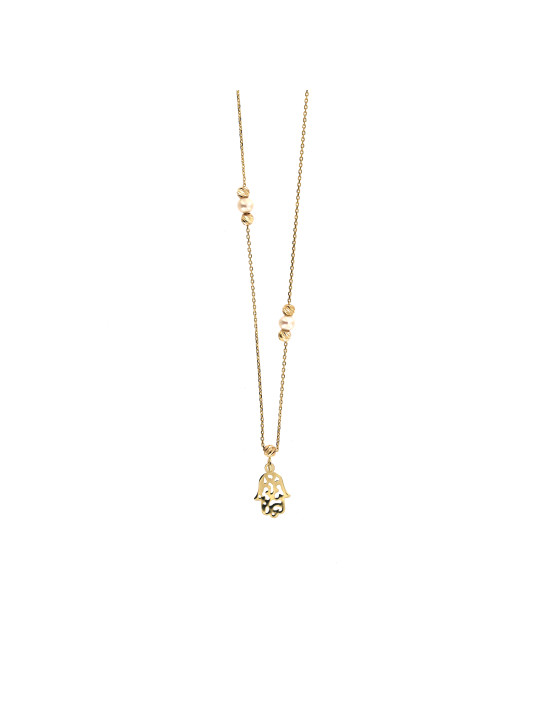 Yellow gold pendant necklace CPG29-01