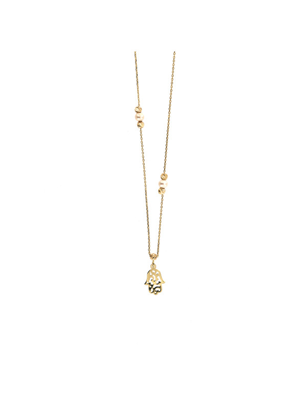 Yellow gold pendant necklace CPG29-01