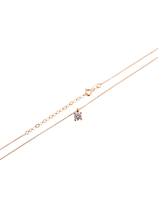 Rose gold pendant necklace CPR01-10