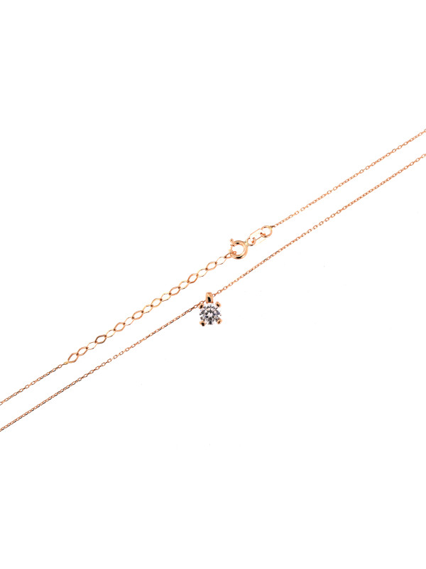 Rose gold pendant necklace CPR01-10