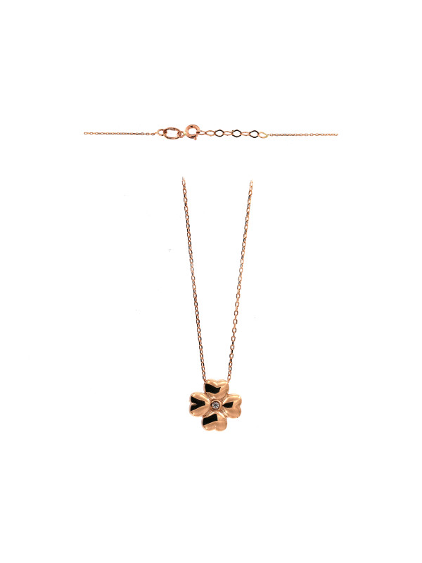 Rose gold pendant necklace CPR14-14