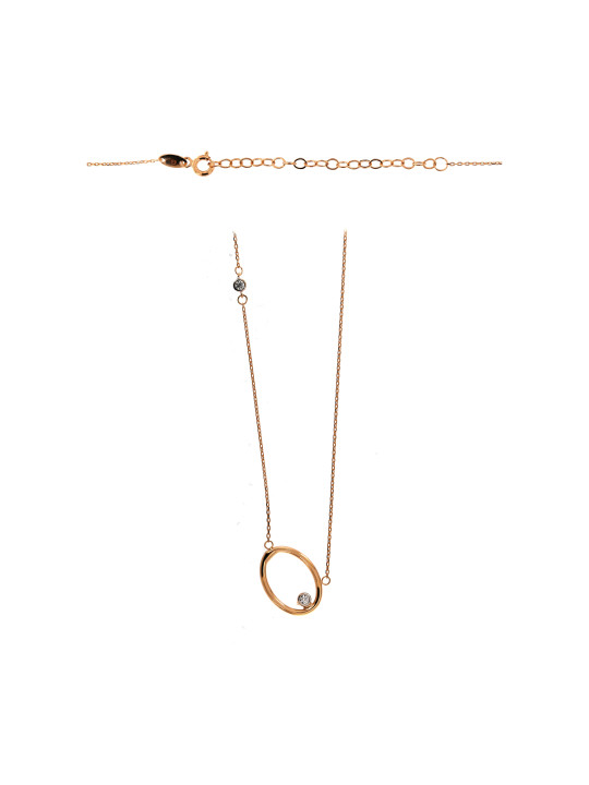 Rose gold pendant necklace CPR31-20