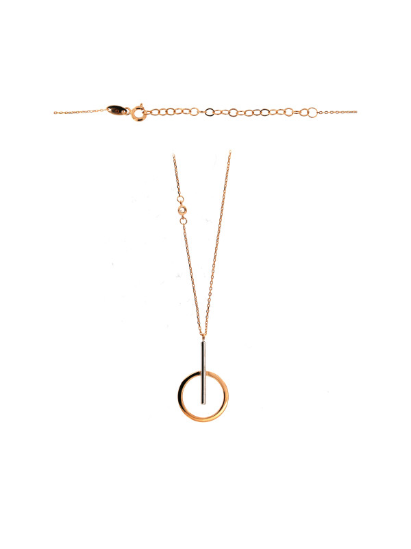 Rose gold pendant necklace CPR31-21