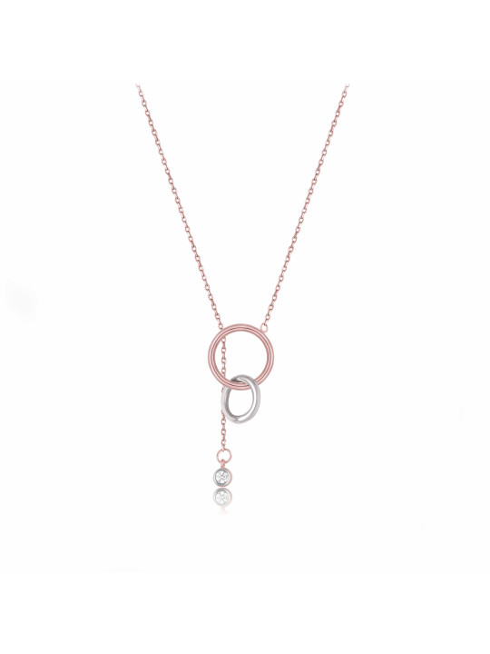 Rose gold pendant necklace CPR32-06