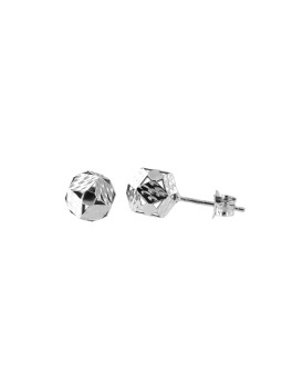 White gold pin earrings BBV03-07-01