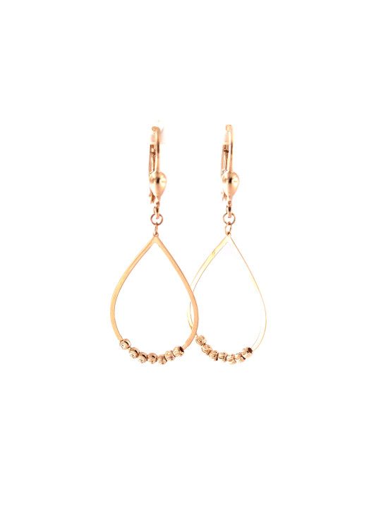 Rose gold drop earrings BRA05-09-19