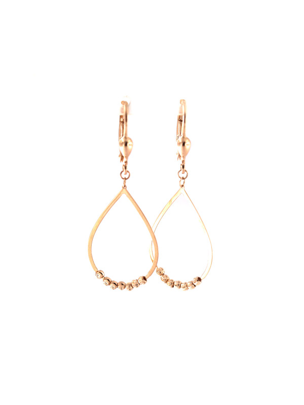 Rose gold drop earrings BRA05-09-19