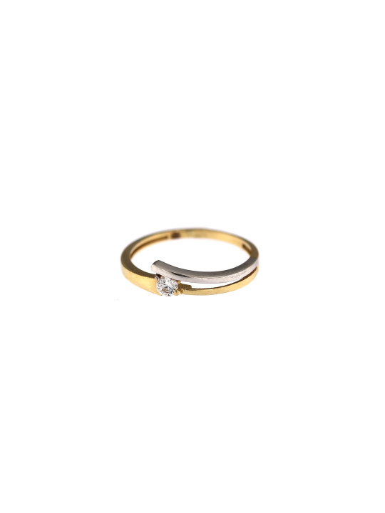 Yellow gold zirconia ring DGC07-14