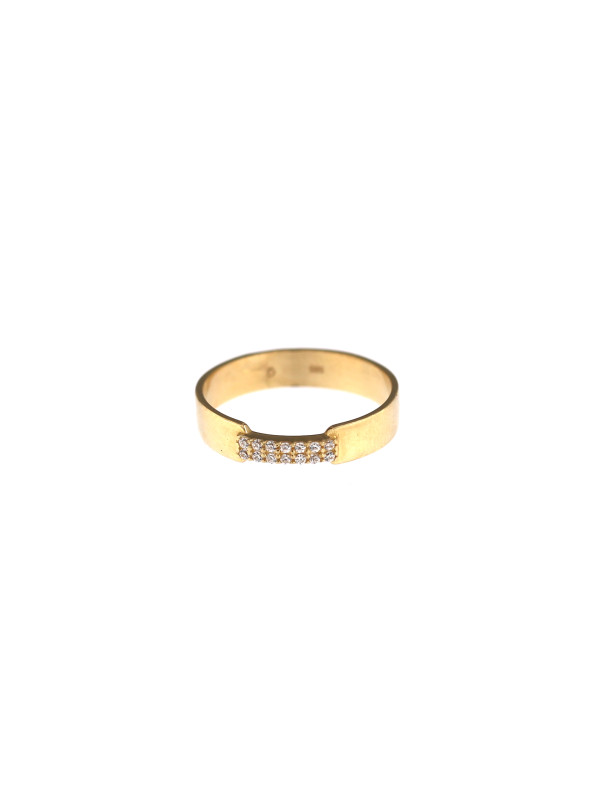 Yellow gold zirconia ring DGC11-03
