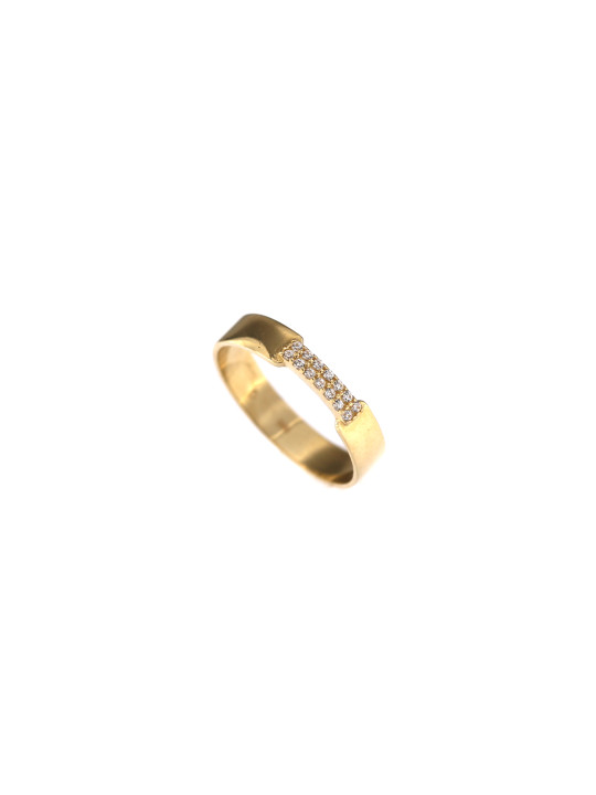 Yellow gold zirconia ring DGC11-03