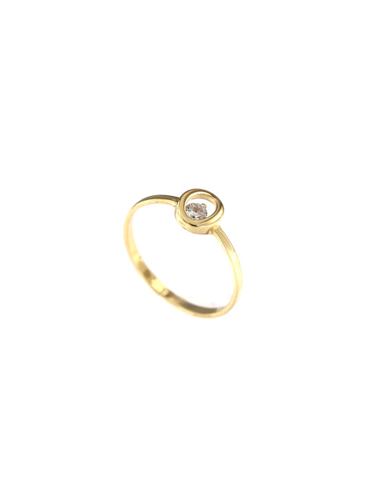 Yellow gold zirconia ring DGC14-03