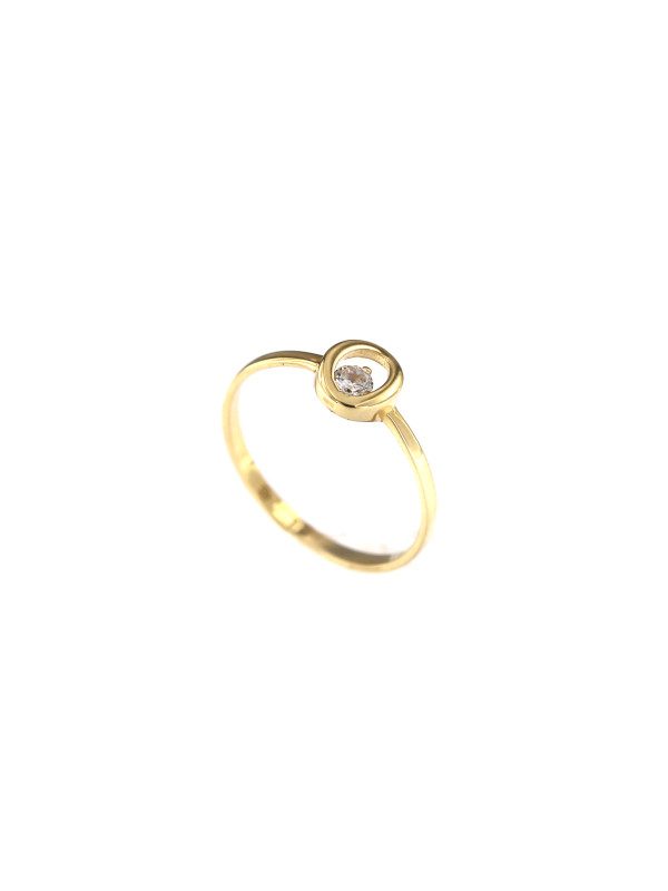 Yellow gold zirconia ring DGC14-03