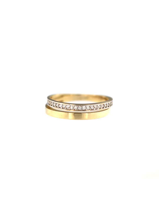 Yellow gold zirconia ring DGD04-02