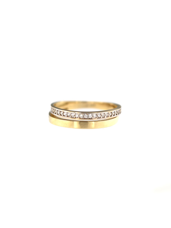 Yellow gold zirconia ring DGD04-02