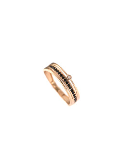 Rose gold zircon ring DRA08-21 D17