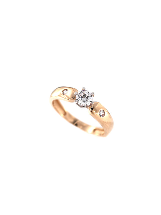 Rose gold zirconia ring DRS03-10-05