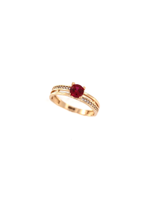 Rose gold zirconia ring DRA05-09