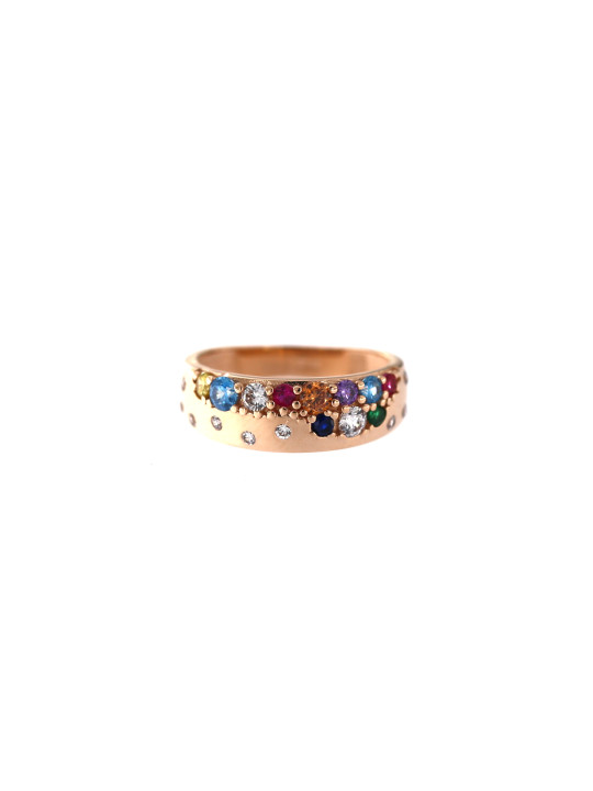 Rose gold zirconia ring DRA13-04 18MM