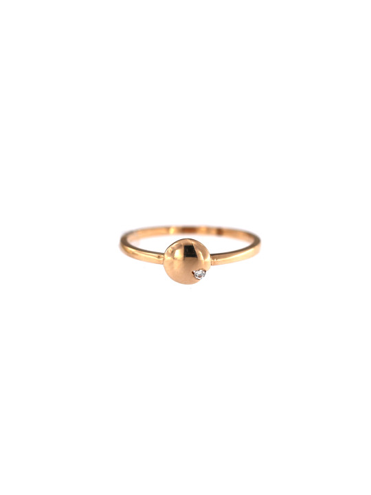 Rose gold zirconia ring DRC02-12 17.5MM