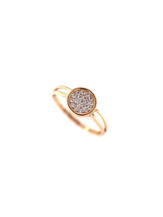 Rose gold zirconia ring DRC02-13 16MM