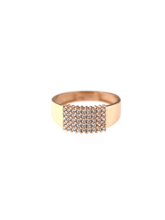 Rose gold zirconia ring DRC04-07 17.5MM