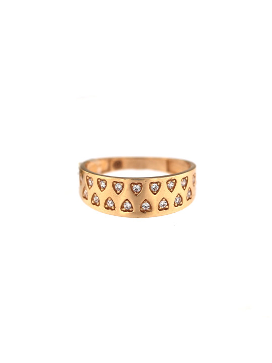 Rose gold zirconia ring DRC06-61