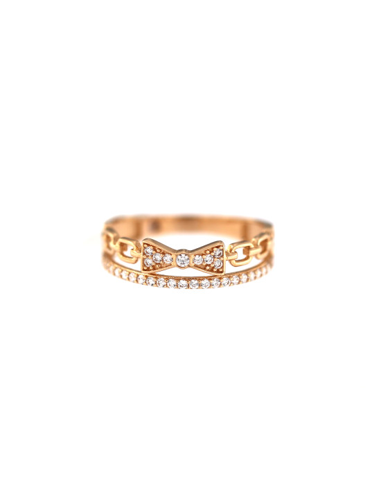 Rose gold zirconia ring DRC06-64