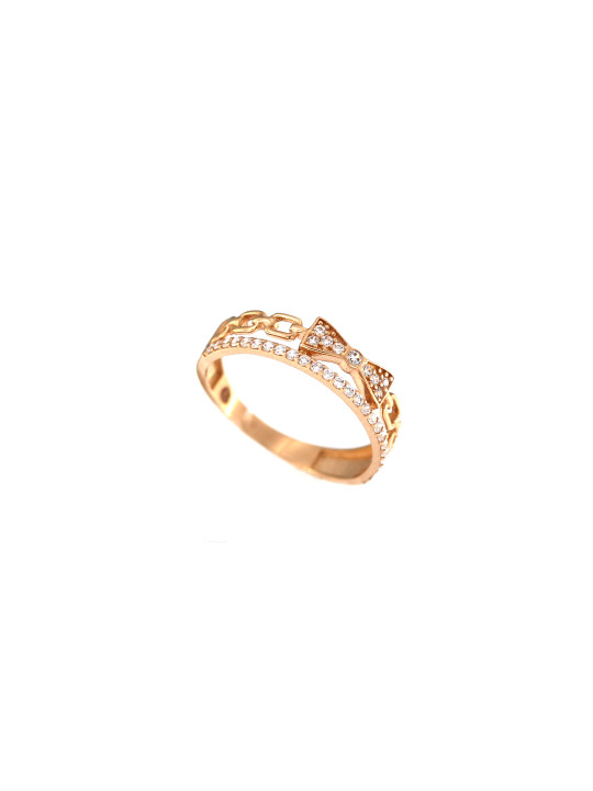 Rose gold zirconia ring DRC06-64