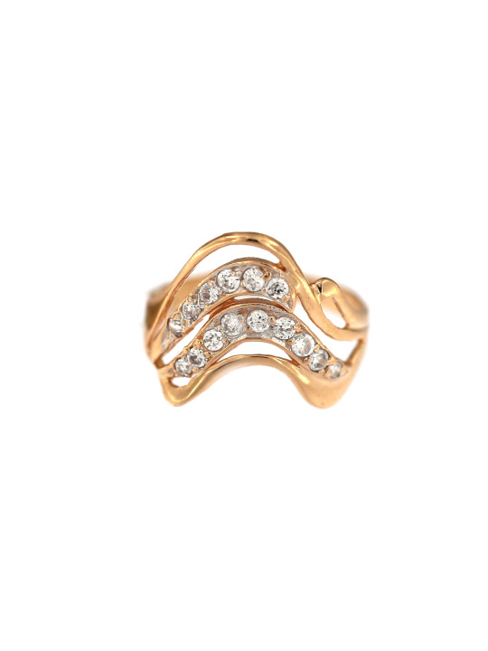 Rose gold zirconia ring DRC13-02