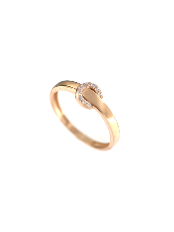 Rose gold zirconia ring DRC21-11