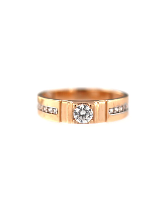 Rose gold zirconia ring DRC23-05
