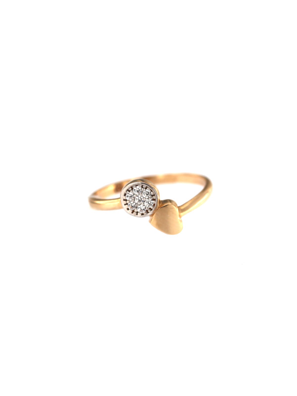 Rose gold zirconia ring DRC28-08