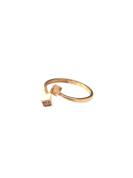 Rose gold zirconia ring DRC28-10 19MM