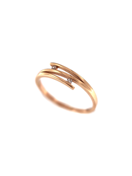 Rose gold zirconia ring DRC29-24 19MM