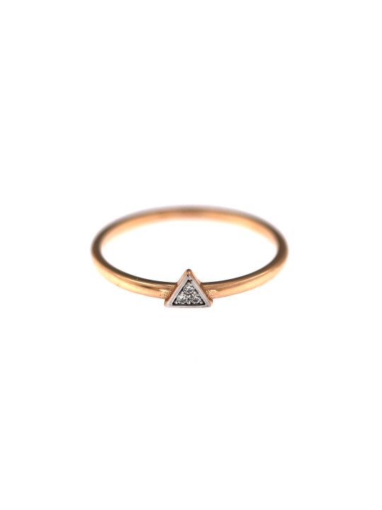 Rose gold zirconia ring DRC31-01